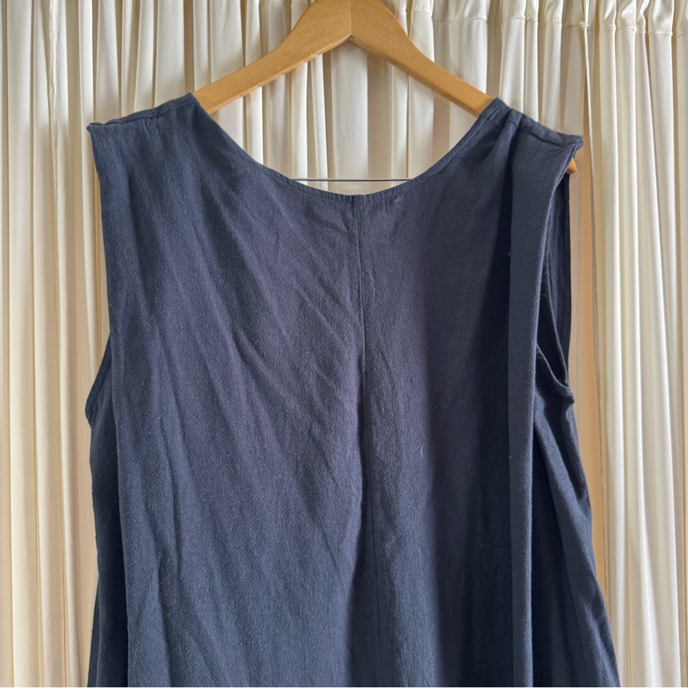 Free People Navy Sleeveless Wide-Leg Jumpsuit - Picture 7 of 10